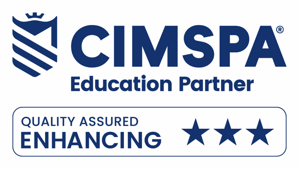 CIMSPA Quality Assurance Logo 3-star Enhancing NAVY